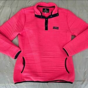 Simply Southern Medium Neon Pink Cowl Neck Sweater
